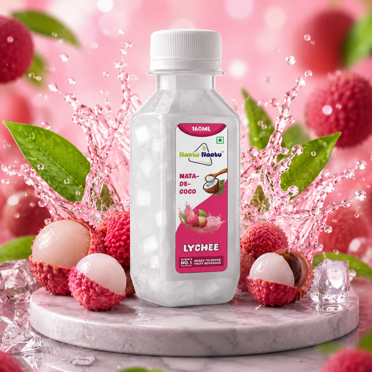 Naatu Naatu Nata-De-Coco Lychee 320ML