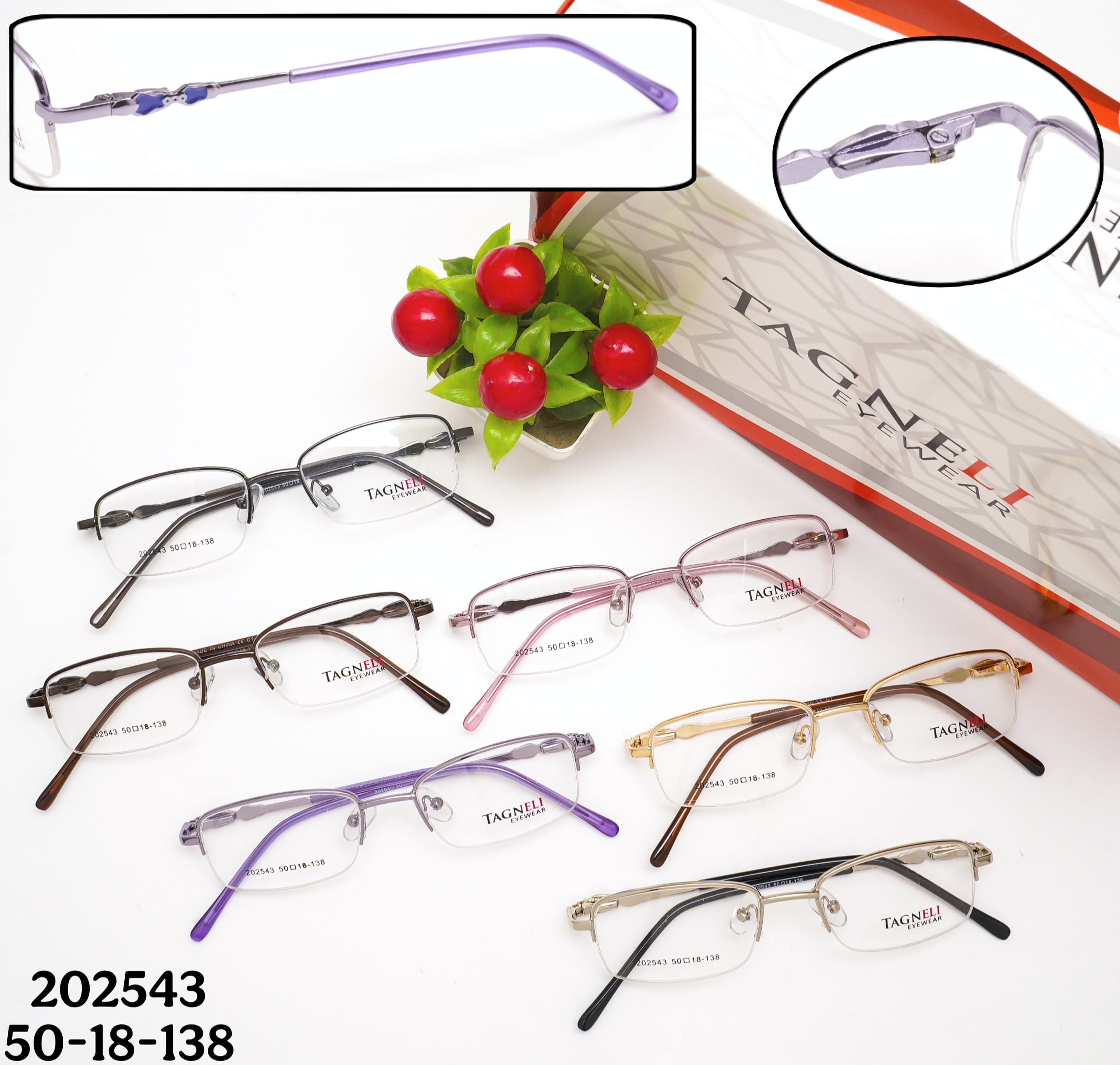 TAGNELI Half Rim Eyewear 202543