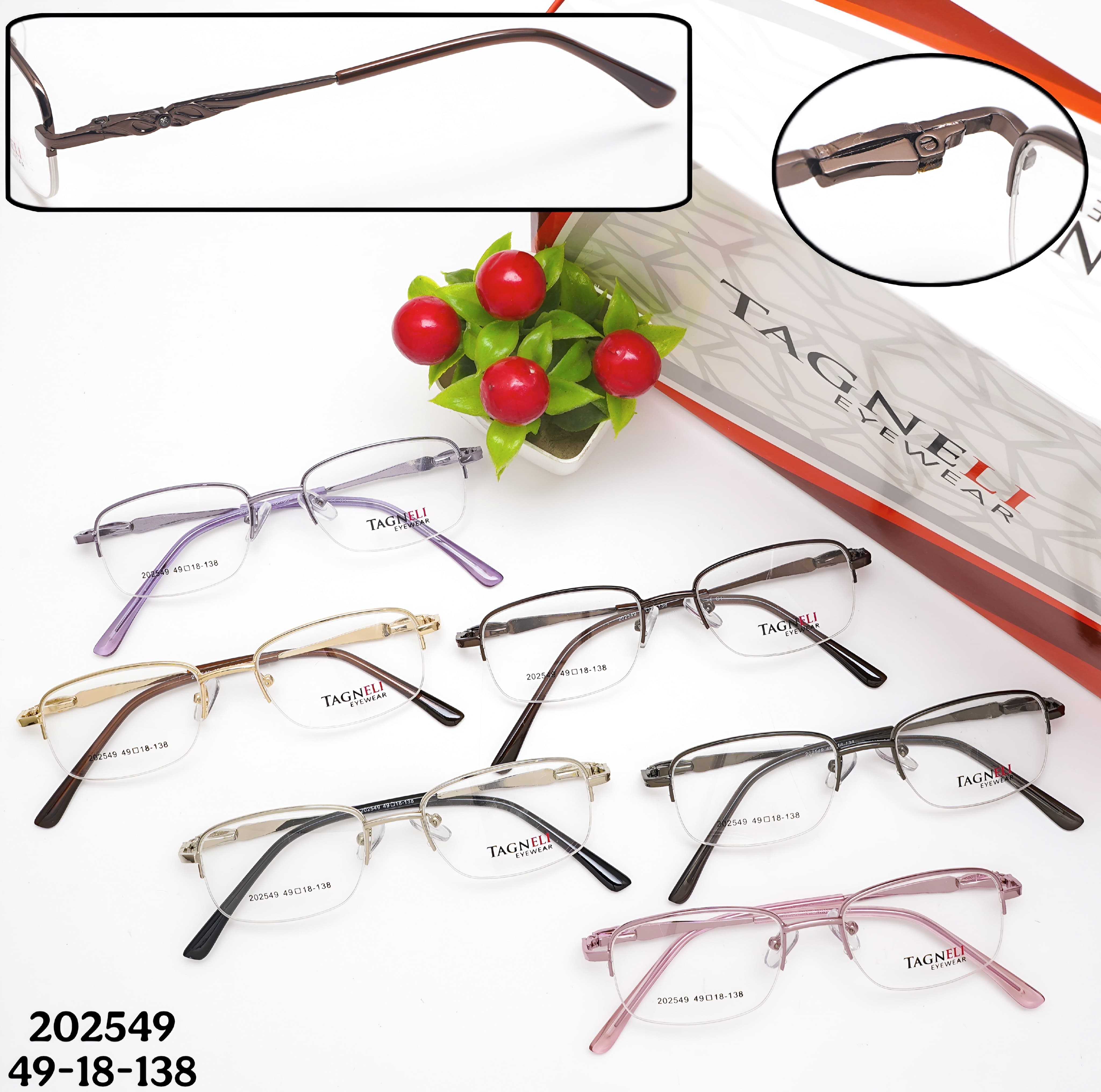 TAGNELI Half Rim Eyewear 202549